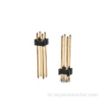 2.54mm 피치 핀 헤더 커넥터 듀얼 로우 직선 SQ0.64mm H : 2.5mm 2*2p
